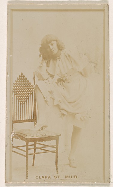 Kinney Brothers Tobacco Company, Clara St. Muir, from the Actresses series (N245) issued by Kinney Brothers to promote Sweet Caporal Cigarettes
