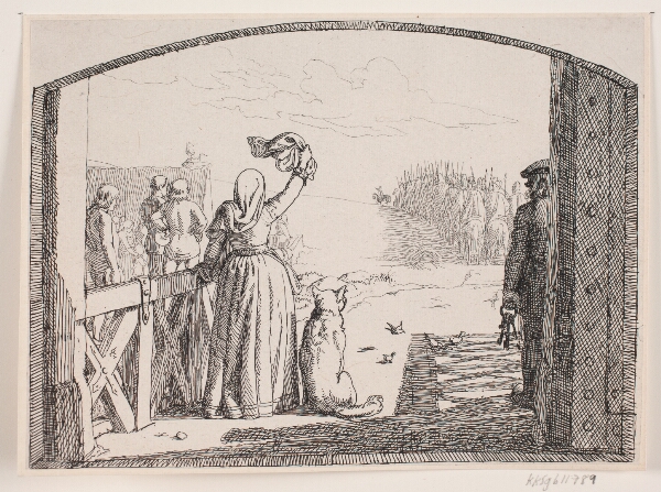 Lorenz Frølich, Illustration til Adam Oehlenschlägers digt "De to kirketårne"