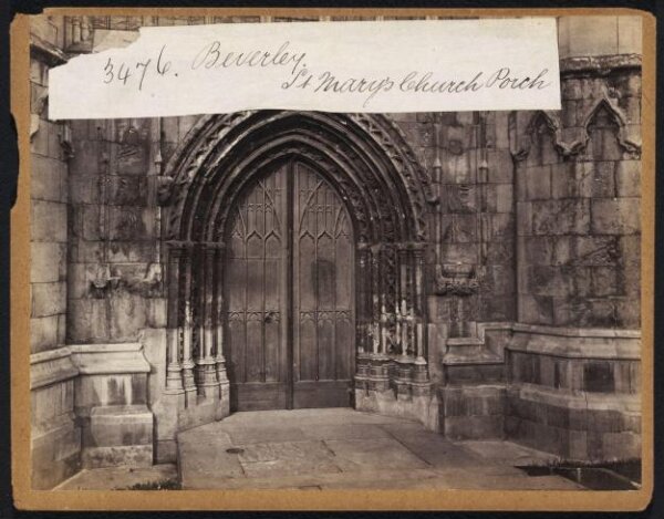 Francis Frith, Beverley.  St. Mary's Church Porch