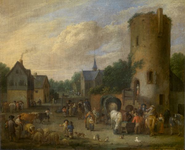 Pieter Bout, A Village Scene