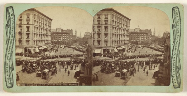 Charles Bierstadt, Looking up 5th Avenue from 23rd Street.