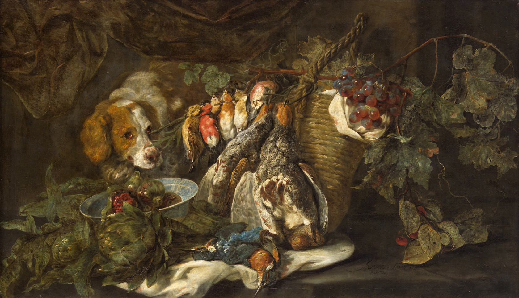 Jan Fyt, Fruit and poultry with hound
