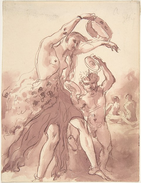 William Etty, Bacchante