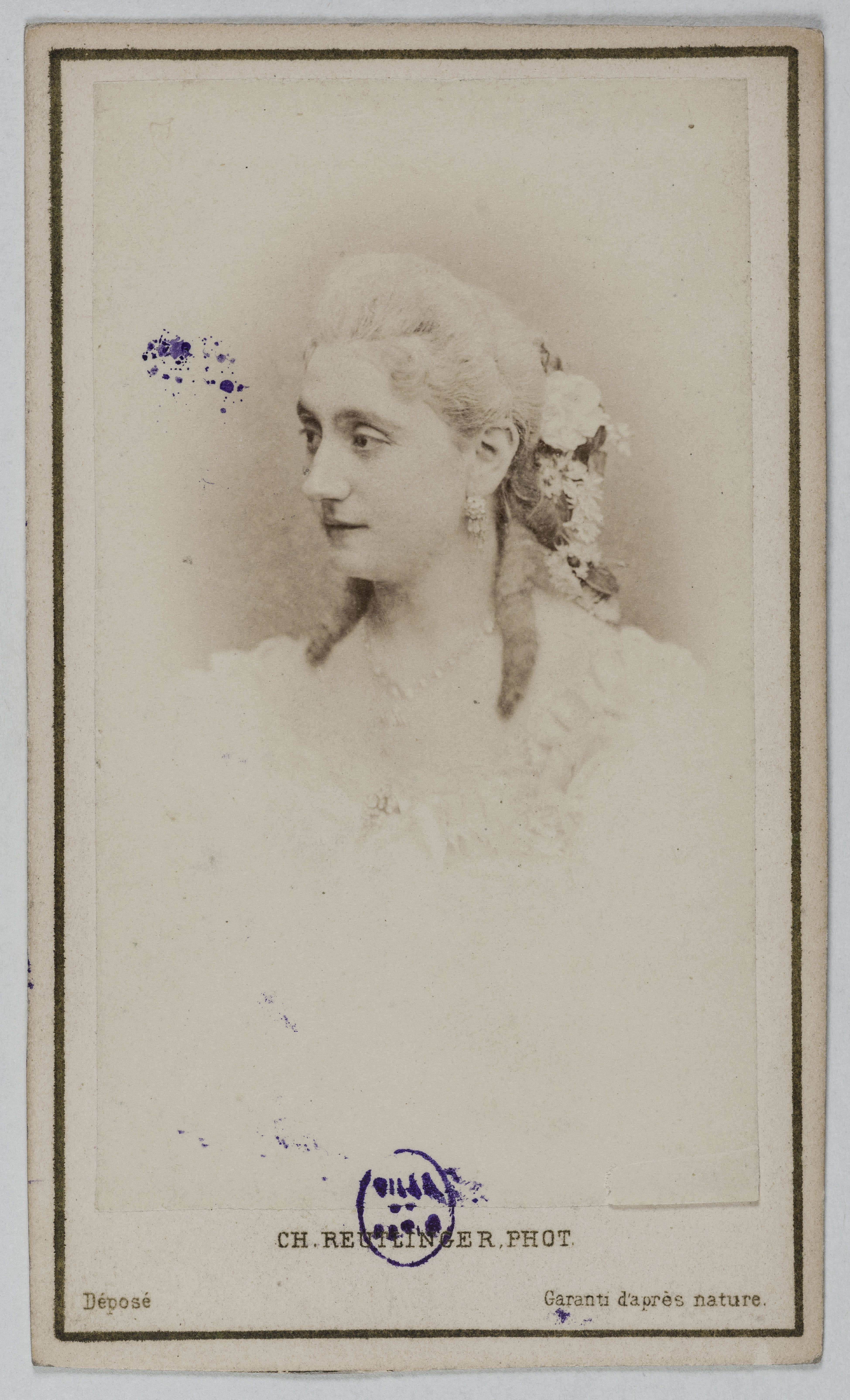 Charles Reutlinger, Portrait de Ferrare Denise, (épouse de Monsieur Matz), (actrice)