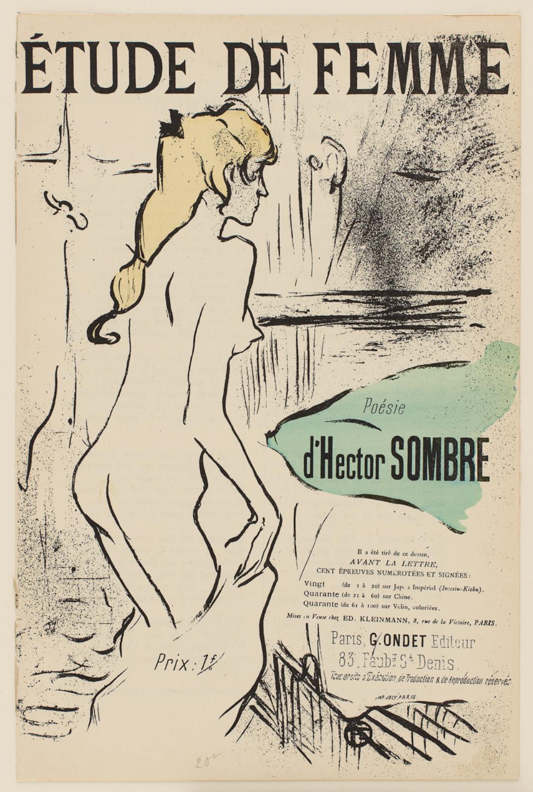 Henri de Toulouse-Lautrec, Etude de Femme