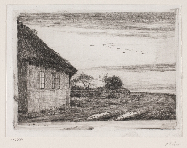 Carl Bloch, Aftenlandskab fra Hellebæk