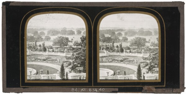 Unknown, [Unidentified garden view from perhaps a grand British ducal estate]