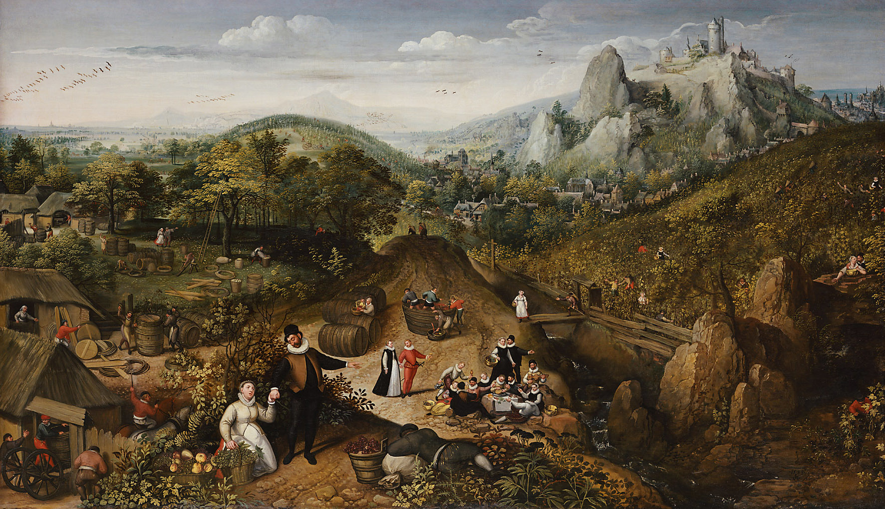 Lucas van Valckenborch, Autumn landscape (October)