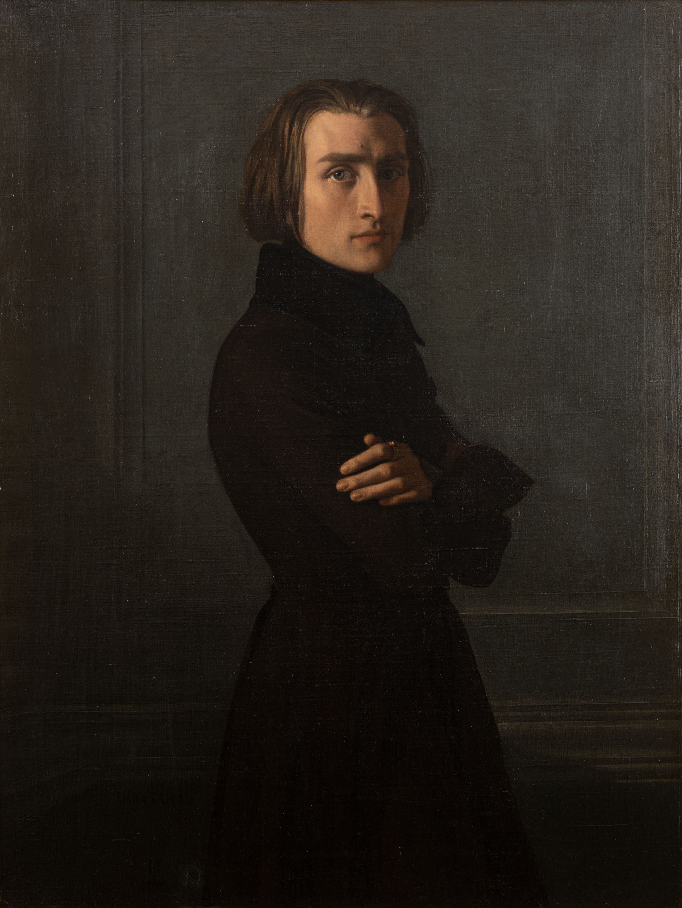 Henri Lehmann, Portrait de Franz Liszt (1811-1886), compositeur et pianiste