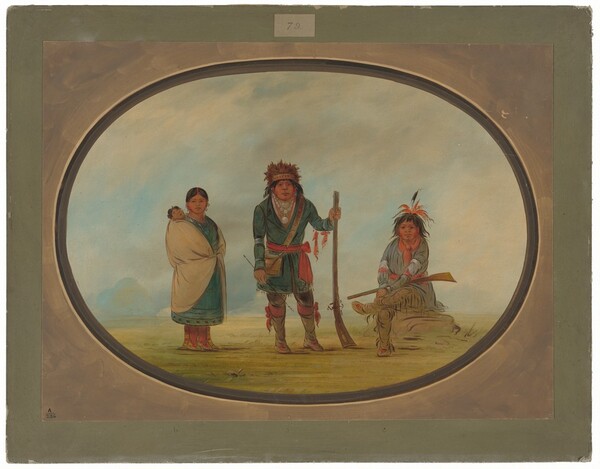 George Catlin, Three Micmac Indians