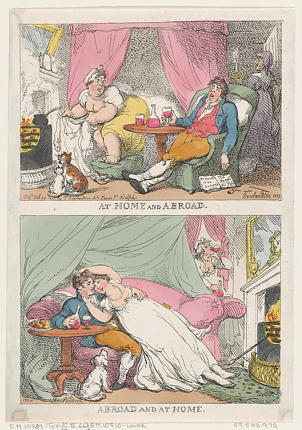 Thomas Rowlandson, At Home and Abroad, Abroad and At Home