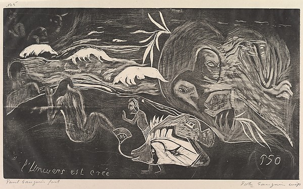 Paul Gauguin, The Universe is Created (L'Univers est créé), from Fragrance (Noa Noa)