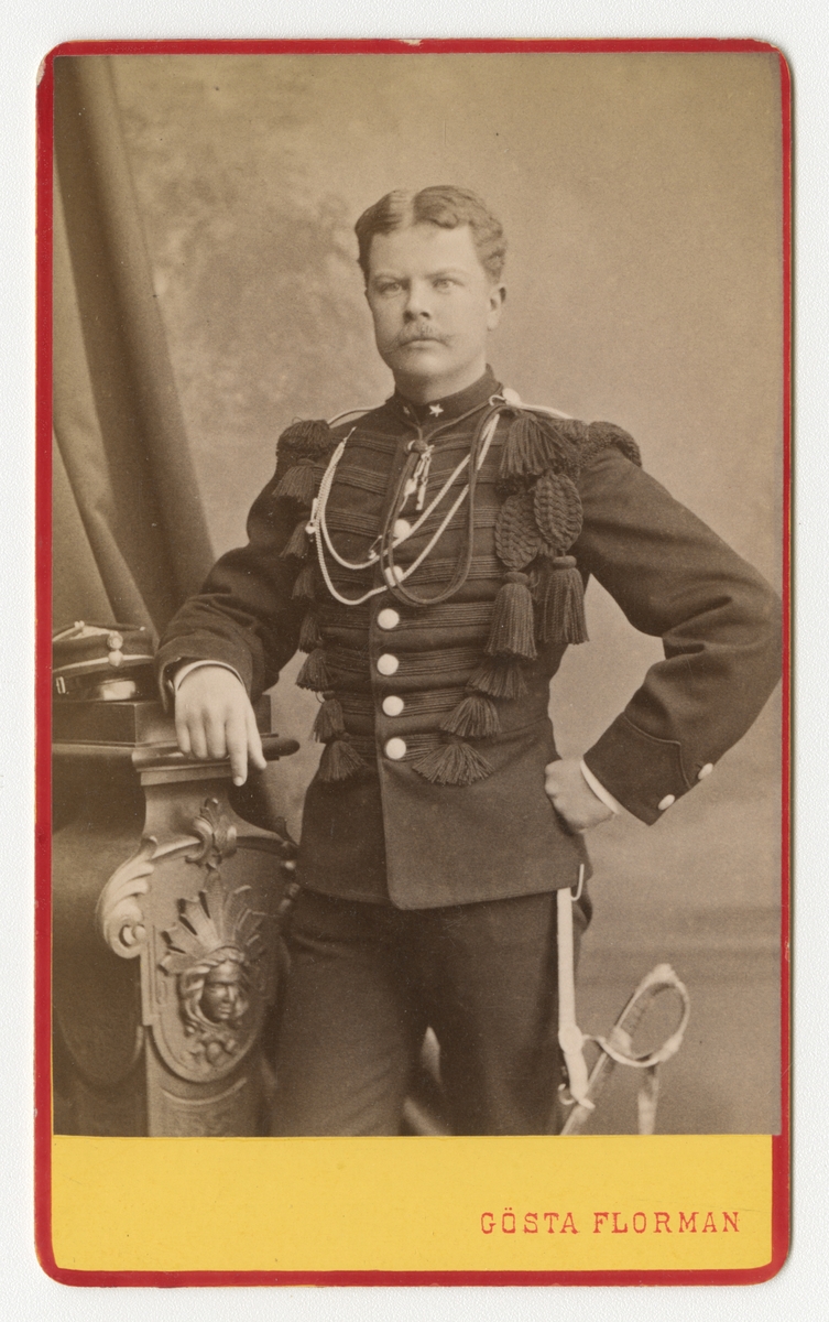 Gösta Florman, Porträtt av Richard Detlof Engelbrecht Wahlberg, underlöjtnant vid Värmlands fältjägarkår.