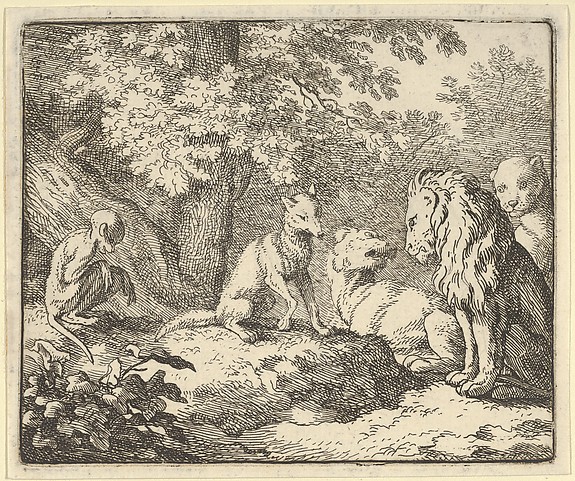 Allart van Everdingen, Renard Coninues his False Revelations from Hendrick van Alcmar's Renard The Fox