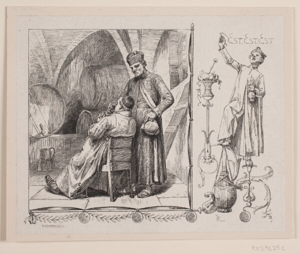 F. Hendriksen, Illustration til Sophus Schandorph, "En Romersk Nat"