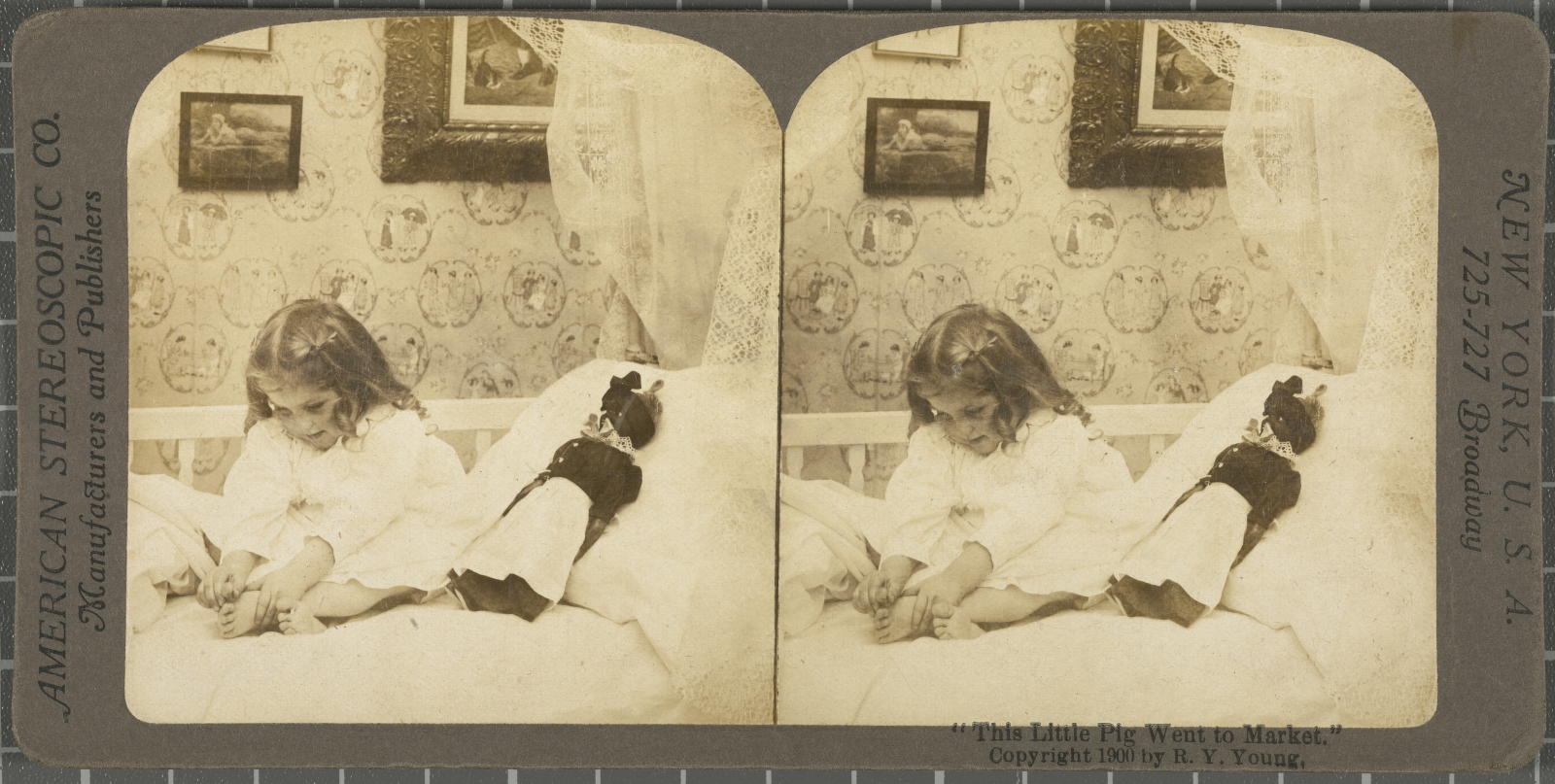 Desconegut, This little pig went to market American Stereoscopic Company