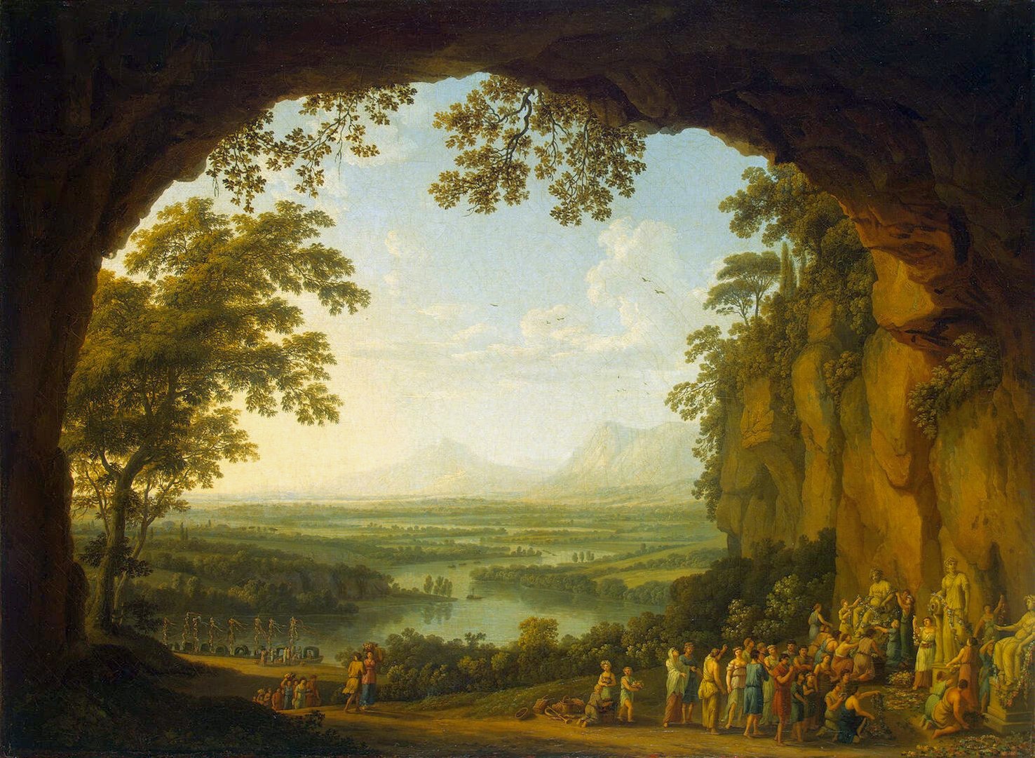 Jacob Philipp Hackert, Landscape with a ancient Festival