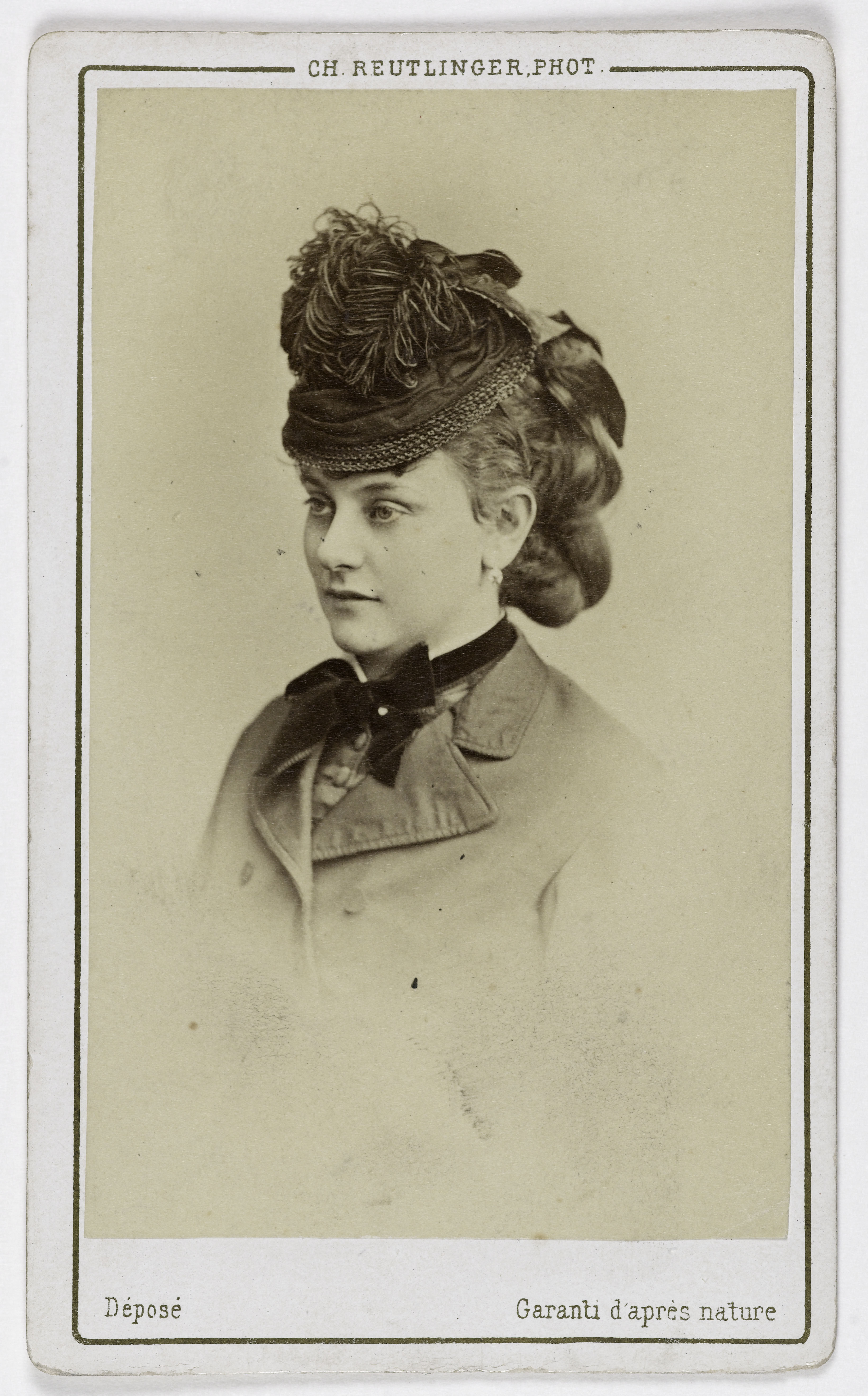 Charles Reutlinger, Portrait d'Alice Douglas (épouse Milbank), (actrice au théâtre des Variétés)