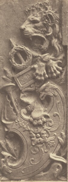 Édouard Baldus, [Decorative Element by Emile Knecht, Decoration of the Louvre, Paris]