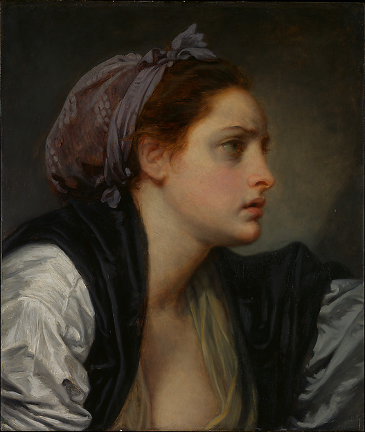 Jean-Baptiste Greuze, Study of a Woman’s Head