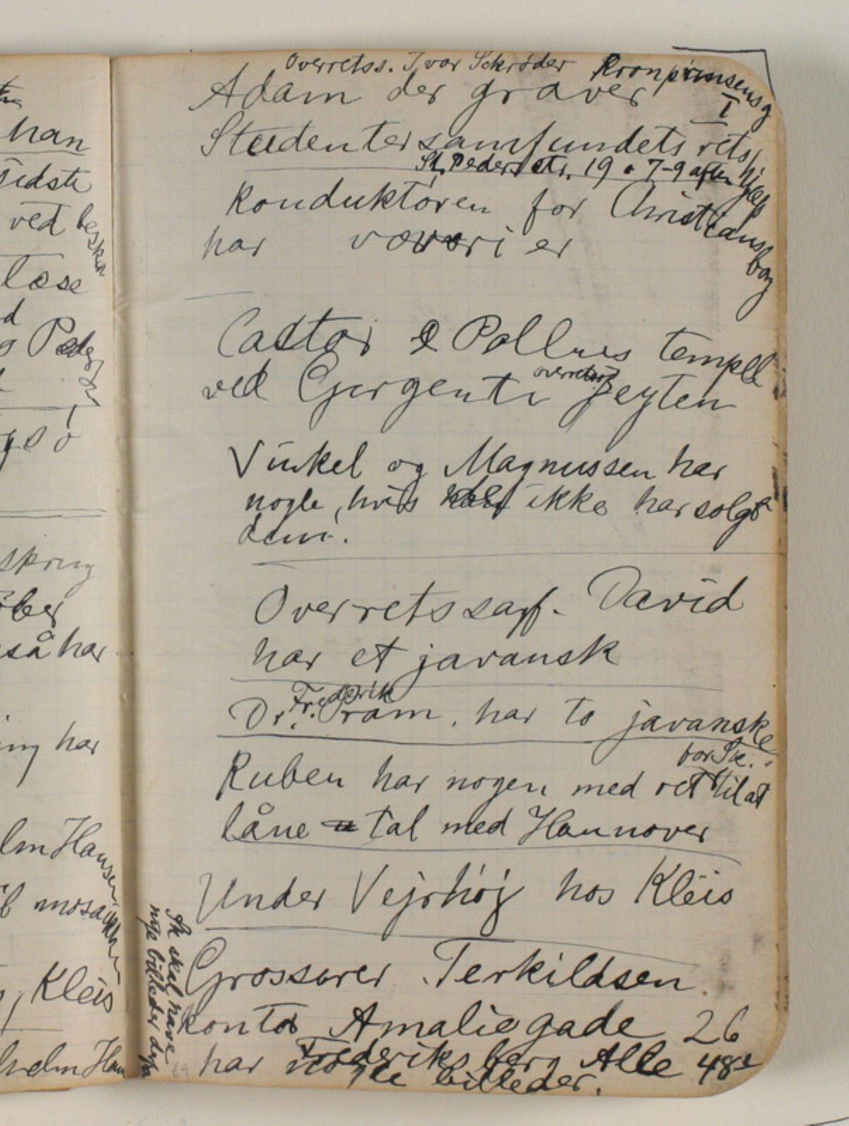 Niels Larsen Stevns, Fortegnelse over nogle af Joakim Skovgaards malerier med deres respektive ejere før 1908