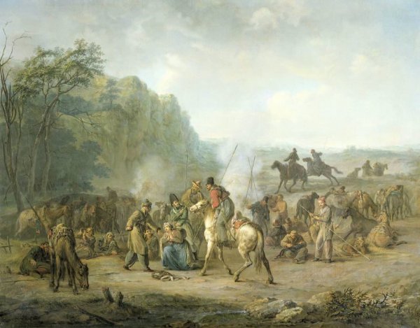Louis Moritz, Cossack Bivouac, 1813