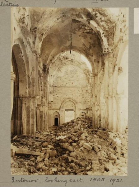 K.A.C. Creswell, Gaza, Church (now Mosque), Interior, looking east