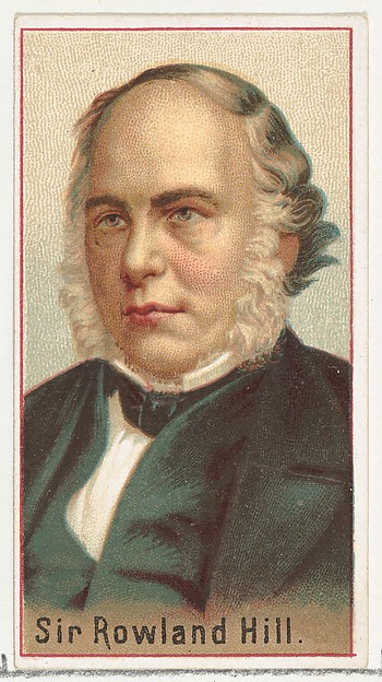 Allen & Ginter, Sir Rowland Hill, printer's sample for the World's Inventors souvenir album (A25) for Allen & Ginter Cigarettes