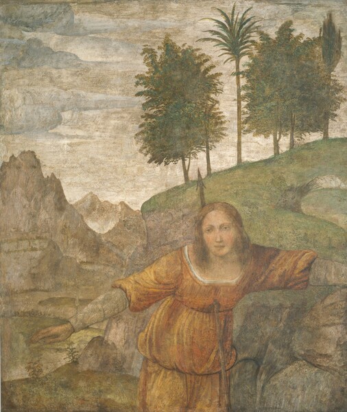 Bernardino Luini, Procris Pierced by Cephalus' Javelin