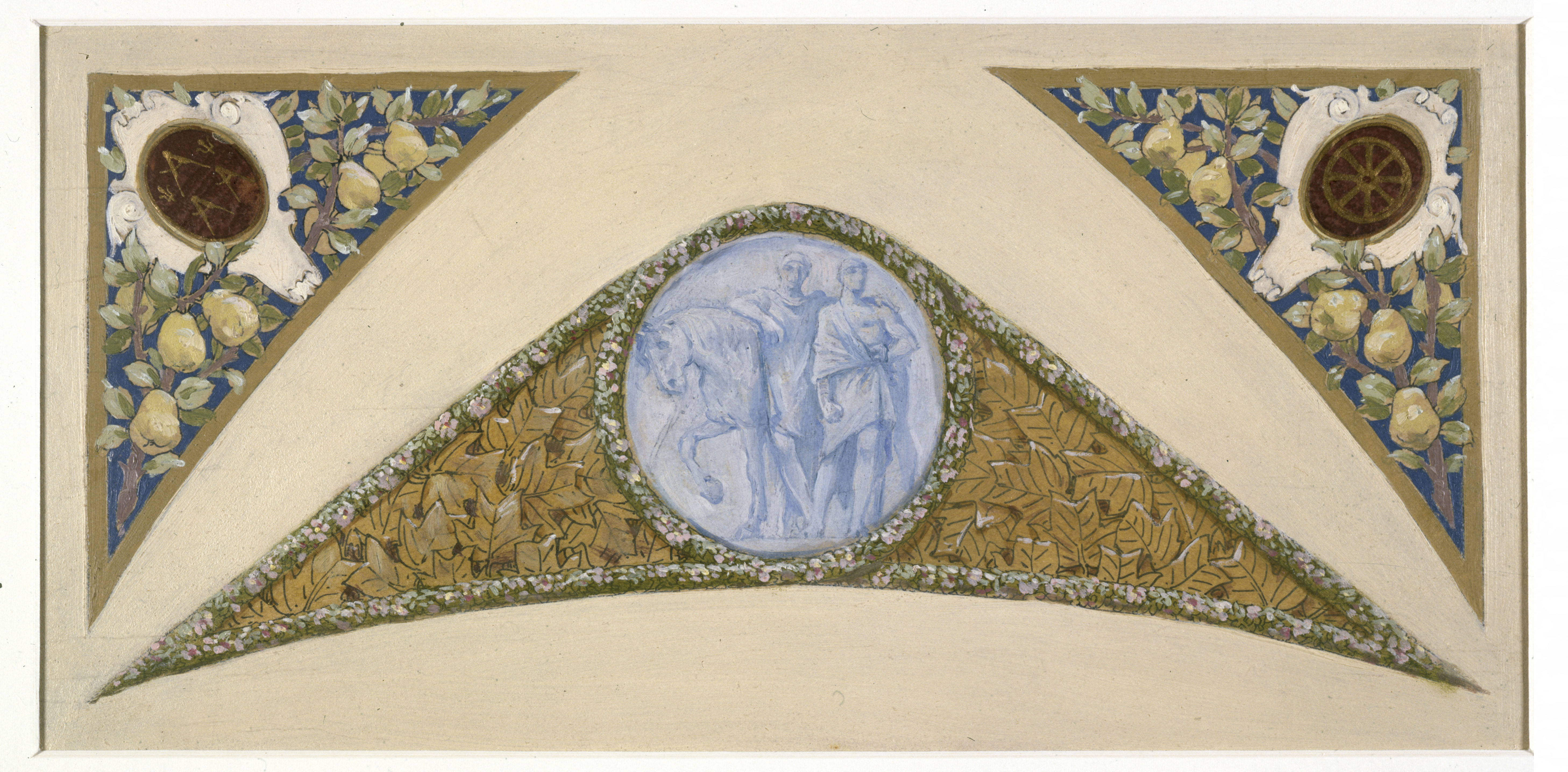 Luc-Olivier Merson, Esquisse pour l'escalier des Fêtes de l'Hôtel de Ville de Paris : Gémeaux