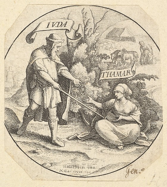 Wenceslaus Hollar, Judah and Tamar