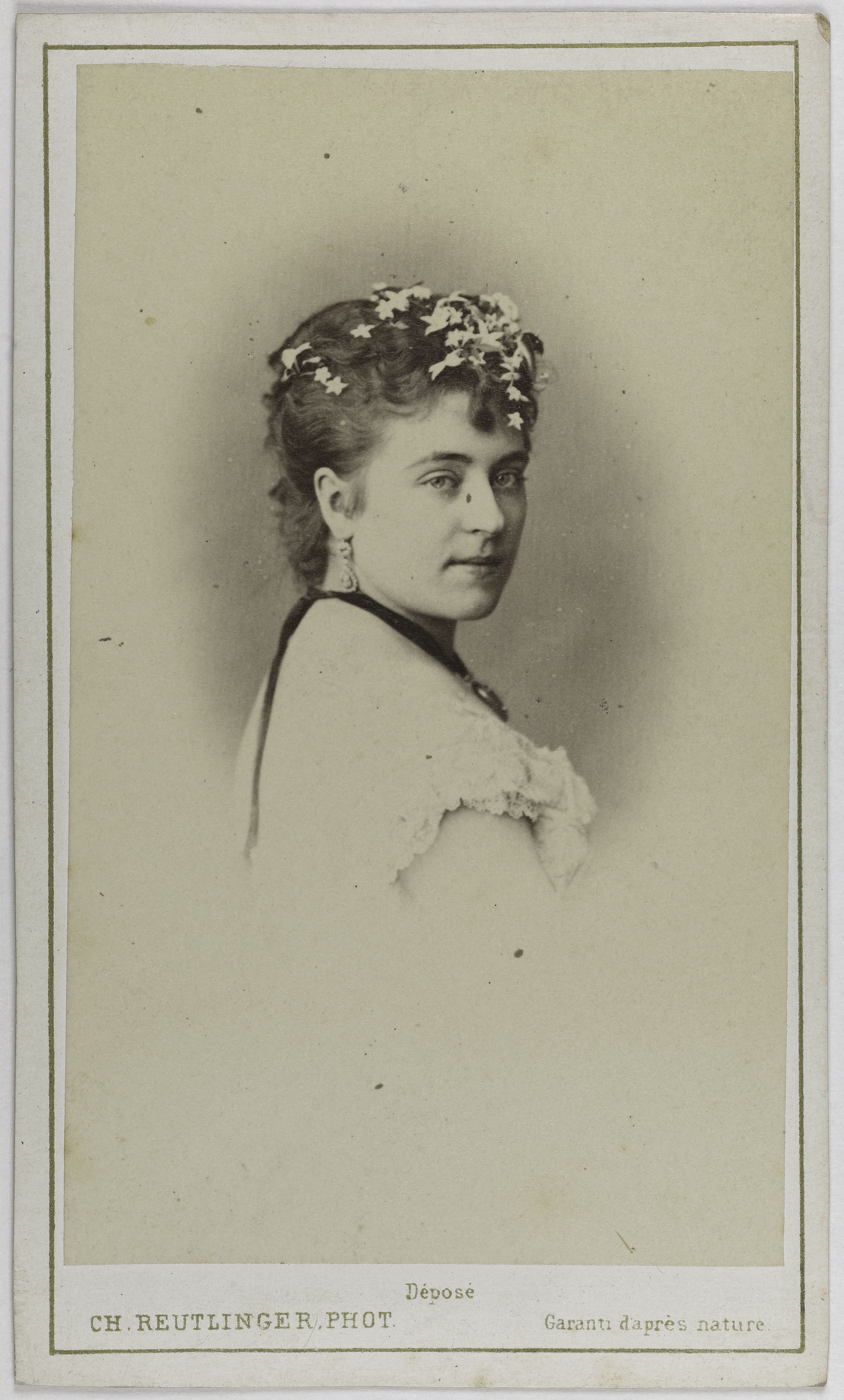 Charles Reutlinger, Portrait d'Adeline Blanche Pierson, (1842-1919), (actrice)