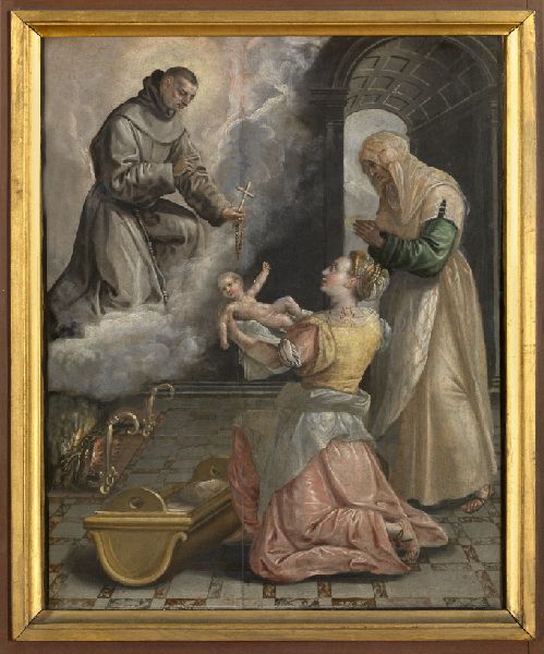 Maerten de Vos, Saint Didacus Brings the Stillborn Girl to Life