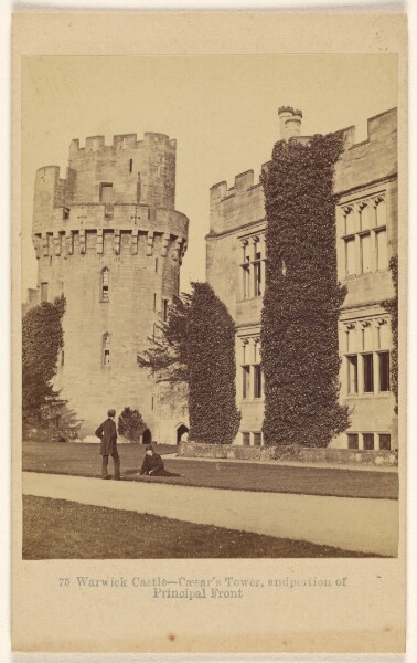Francis Bedford, Warwick Castle - Caesar's Tower, and portion of Principal Front.