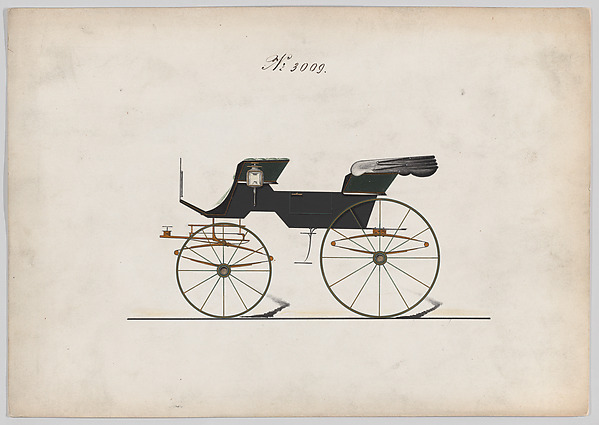 Brewster & Co., Design for 2 seat Phaeton, no. 3009
