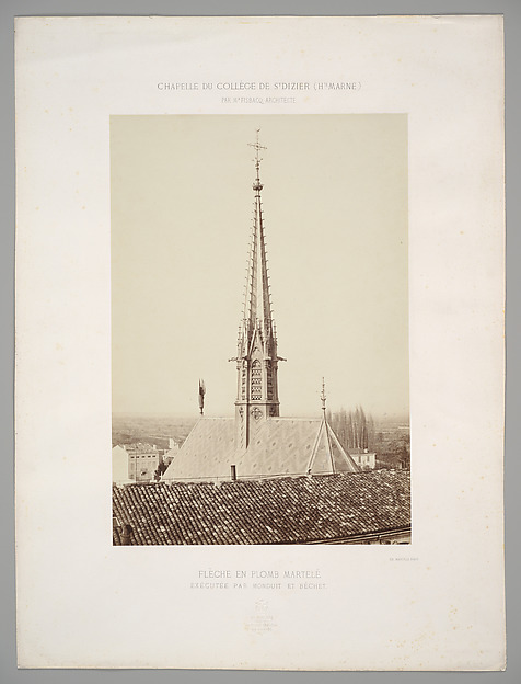 Charles Marville, Spire of the Chapel of College St. Dizier (Haute Marne)