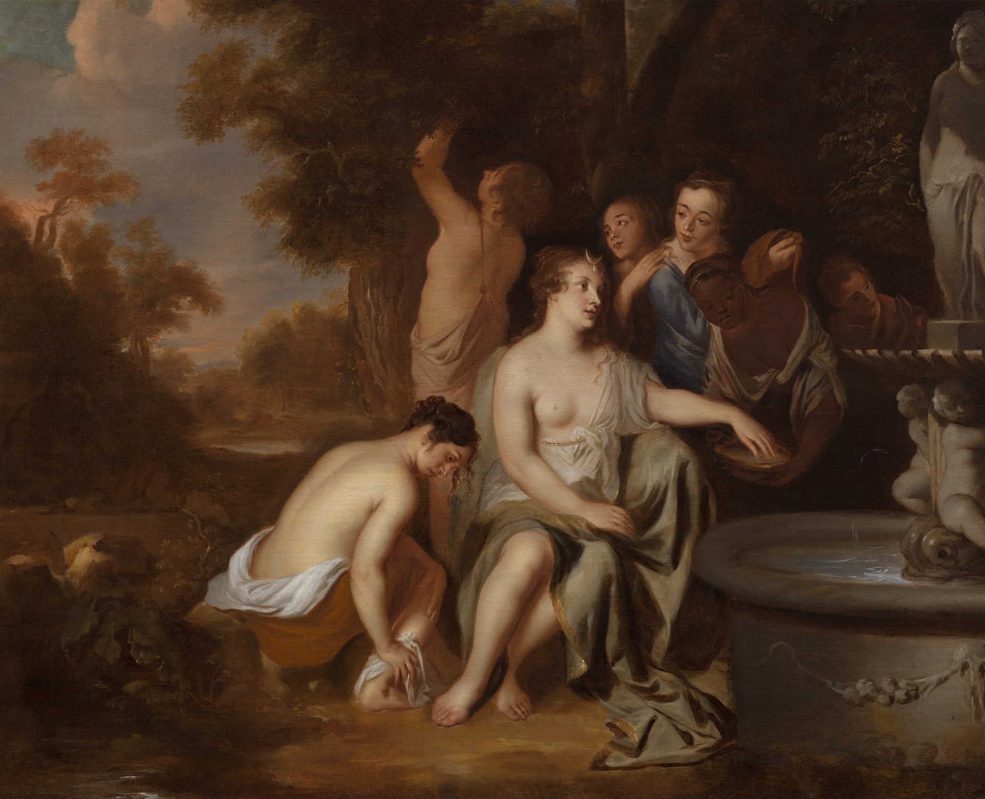 Peter Lely, Diana and her Nymphs at a Fountain
