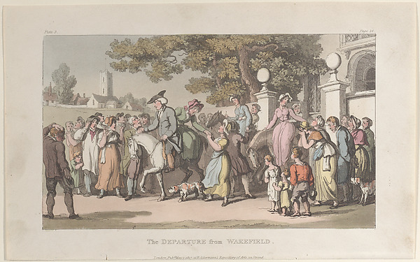 Thomas Rowlandson, The Departure from Wakefield, from "The Vicar of Wakefield"