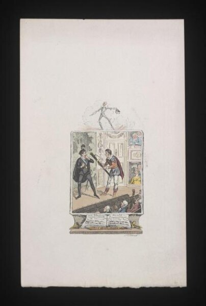 Cruikshank, George, Tom Blanchard in Hamlet. For the Bassoon. Lady Coventry's Minuet