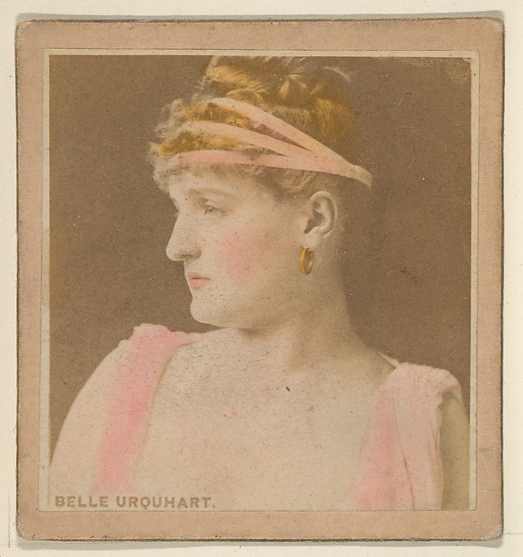 Kinney Brothers Tobacco Company, Belle Urquhart, from the Actresses series (N246), Type 2, issued by Kinney Brothers to promote Sporting Extra Cigarettes