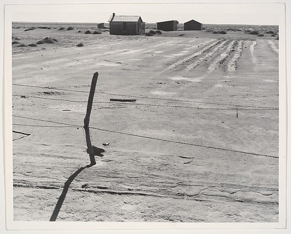 Dorothea Lange, Abandoned Farm in the Dustbowl, Coldwater District, near Dalhart, Texas, June