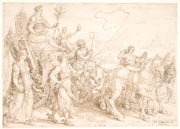 Maarten van Heemskerck, Triumfvogn. Pax (fred)