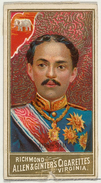 Allen & Ginter, King of Siam, from World's Sovereigns series (N34) for Allen & Ginter Cigarettes
