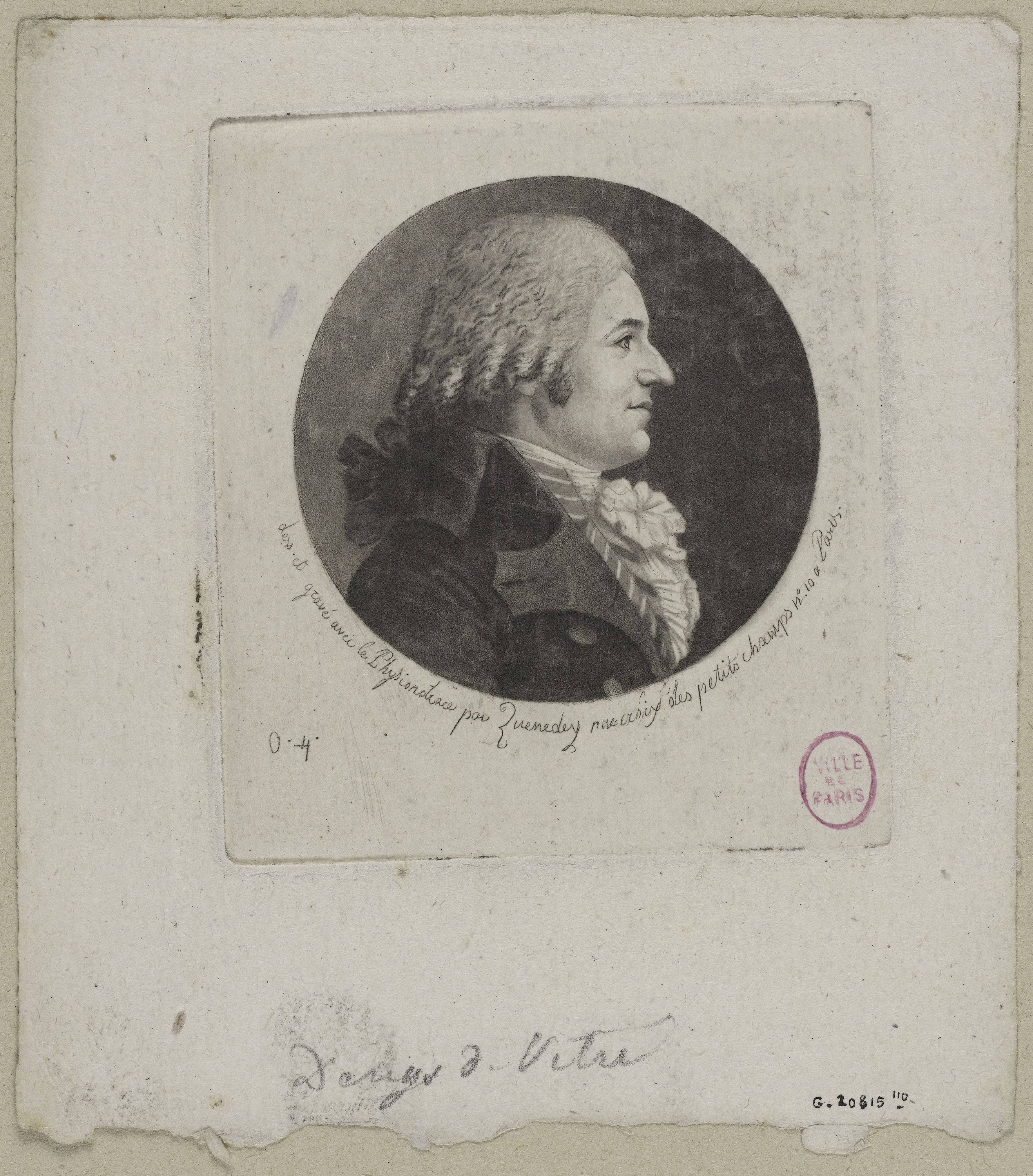 Edmé Quenedey, Portrait de Monsieur Denys de Vitré
