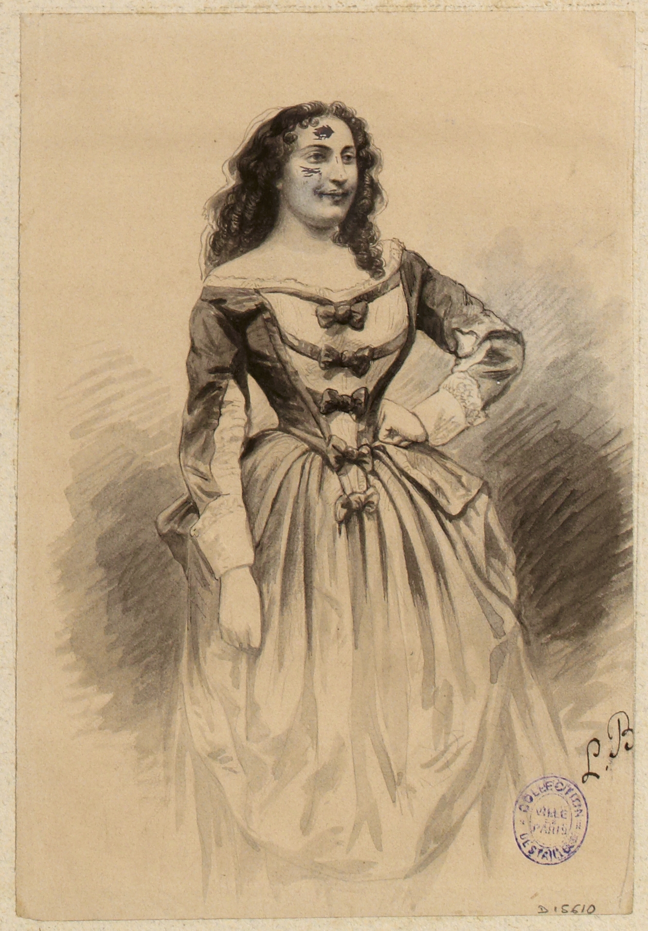 Anonyme, Portrait de l'actrice Volnais du Théâtre français
