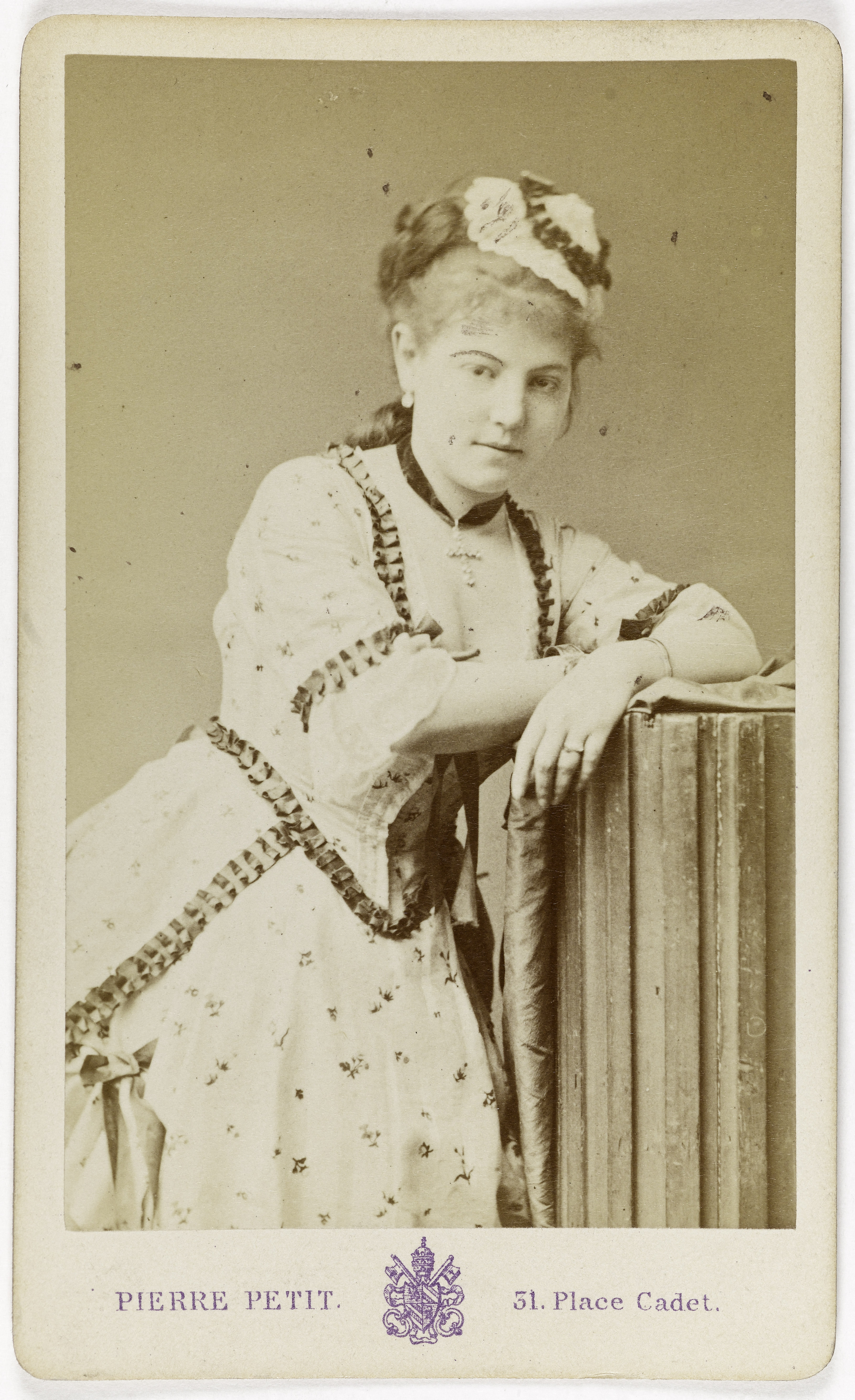 Pierre Petit, Portrait de Marthe, actrice au Théâtre des Variétés et au Théâtre de Cluny.