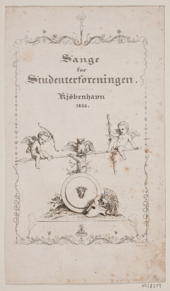 Constantin Hansen, Titelblad til sange for Studenterforeningen