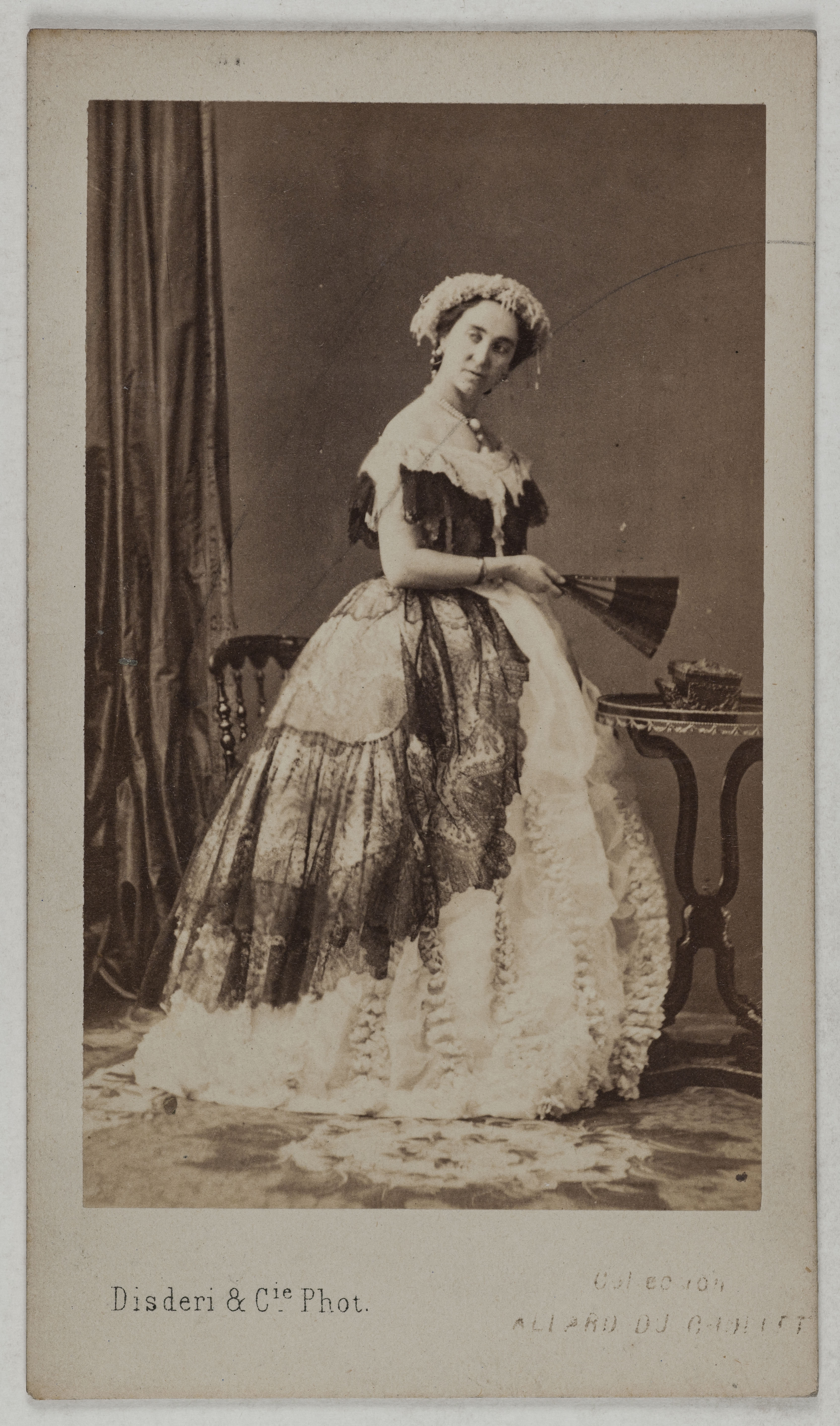 Disderi & Cie, Portrait de Doche Eugénie, (née Marie-Charlotte-Eugénie de Plunkett, dite), (1821-1900), (actrice)