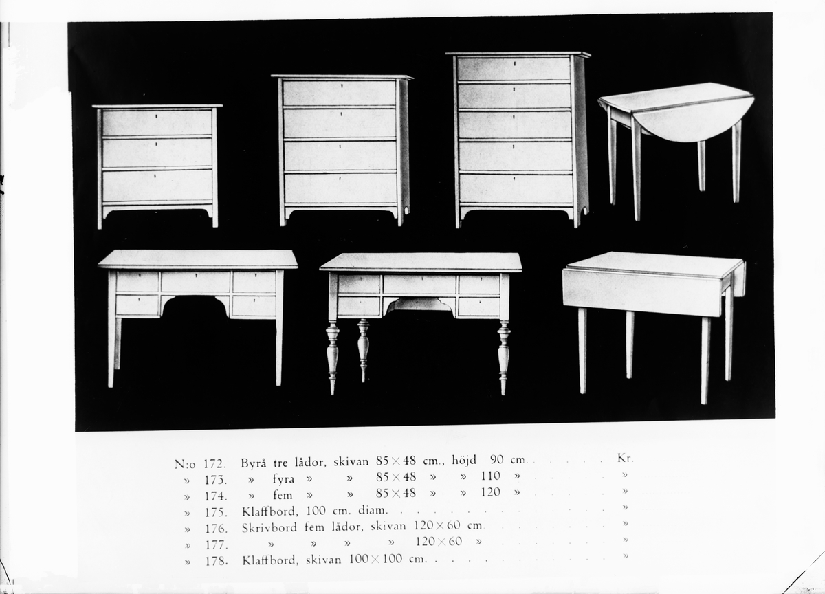 Skötsner-Edhlund, Reprophotography - furniture catalog, Uppland