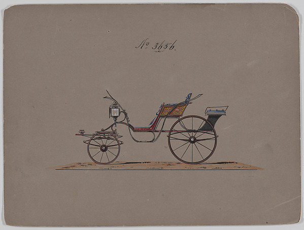 Brewster & Co., Design for Pony Phaeton, no. 3656